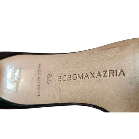 BCBGMAXAZRIA Women's Favari Mid Heel Dress Sandal Women's Shoes In Black 8.5 - Picture 10 of 13